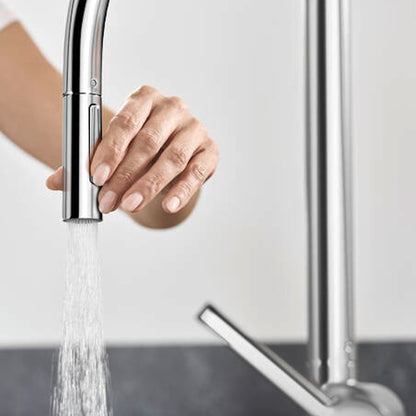 Talis M54 210 kitchen mixer 2jet with pull-out spray